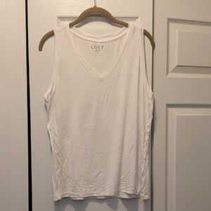 LOFT Women's Classic White Tank Top